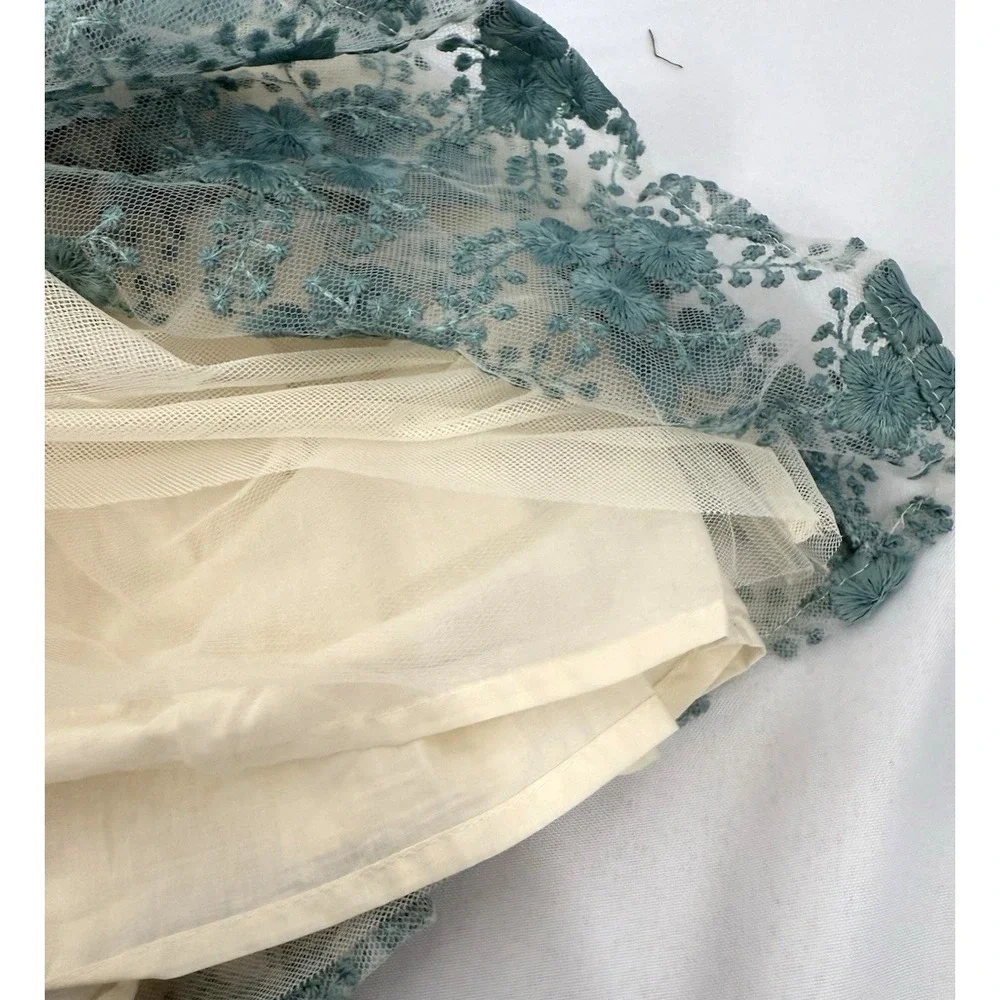 Janie‎ And Jack Special Occasion Floral Fete Tulle Dress Girls Size 6 Wedding